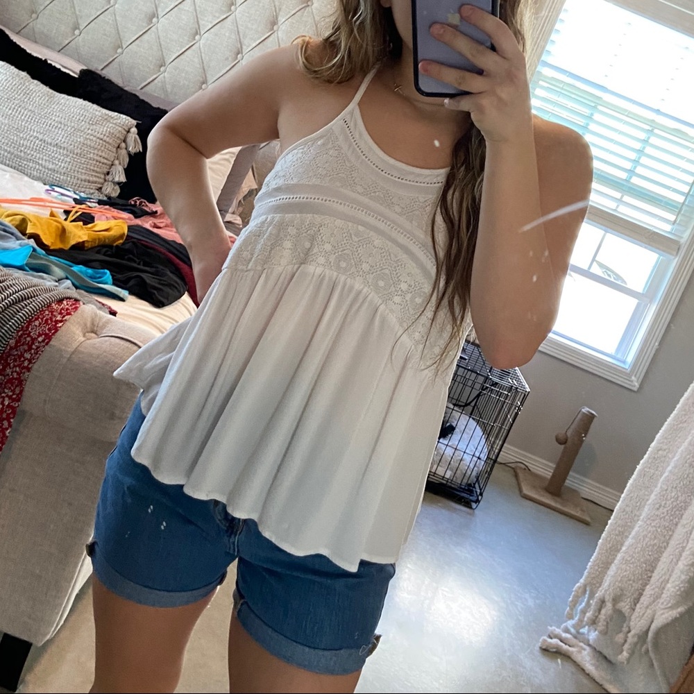 Xhilaration White Halter Top